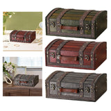 Maxbell Treasure Chest Wooden Home Decor Collection Handcrafted Table Decorative Box Green