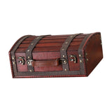 Maxbell Treasure Chest Wooden Home Decor Collection Handcrafted Table Decorative Box Red