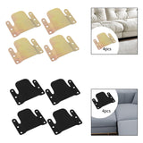 Maxbell 4 Pieces Sectional Couch Connectors Accessory for Living Room Bedroom Office Gold