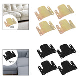 Maxbell 4 Pieces Sectional Couch Connectors Accessory for Living Room Bedroom Office Gold