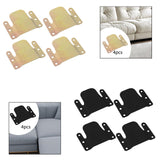 Maxbell 4 Pieces Sectional Couch Connectors Accessory for Living Room Bedroom Office Gold