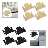 Maxbell 4 Pieces Sectional Couch Connectors Accessory for Living Room Bedroom Office Gold