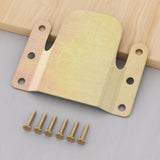 Maxbell 4 Pieces Sectional Couch Connectors Accessory for Living Room Bedroom Office Gold