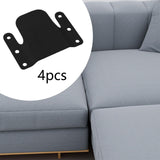 Maxbell 4 Pieces Sectional Couch Connectors Accessory for Living Room Bedroom Office Black