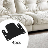 Maxbell 4 Pieces Sectional Couch Connectors Accessory for Living Room Bedroom Office Black