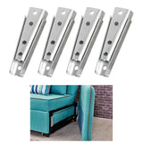 Maxbell 2 Pieces Sofa Armrest Connector Sofa Connectors Sturdy Accs Silver White