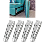 Maxbell 2 Pieces Sofa Armrest Connector Sofa Connectors Sturdy Accs Silver White