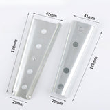 Maxbell 2 Pieces Sofa Armrest Connector Sofa Connectors Sturdy Accs Silver White