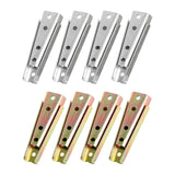 Maxbell 2 Pieces Sofa Armrest Connector Sofa Connectors Sturdy Accs Silver White