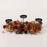 Maxbell Hydrangea Candle Holder Decoration Candlestick for Valentine's Day Fireplace