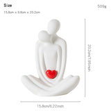 Maxbell Couple Sculptures Home Decorations Lover Statue for Office Shelf Living Room