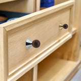 Maxbell Wooden Drawer Pulls Sturdy Furniture Hardware for Dresser Household Bathroom Silvery