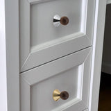 Maxbell Wooden Drawer Pulls Sturdy Furniture Hardware for Dresser Household Bathroom Silvery