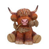 Maxbell Realistic Highland Cow Figurine Handicraft Doll for Boys Girls Children Kids