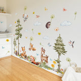 Maxbell Wall Sticker Cartoon Animals Wall Decal for Cabinet Children's Room Cupboard