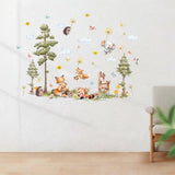 Maxbell Wall Sticker Cartoon Animals Wall Decal for Cabinet Children's Room Cupboard