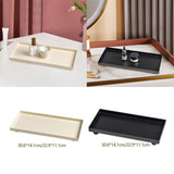Maxbell Bathroom Vanity Tray Rectangle Serving Tray for Living Room Kitchen Showcase L beige