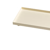 Maxbell Bathroom Vanity Tray Rectangle Serving Tray for Living Room Kitchen Showcase S beige