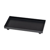 Maxbell Bathroom Vanity Tray Rectangle Serving Tray for Living Room Kitchen Showcase L black