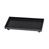 Maxbell Bathroom Vanity Tray Rectangle Serving Tray for Living Room Kitchen Showcase L black