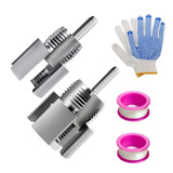 Maxbell 2Pcs Pipe Threader 1/2'' 3/4'' Plumbing Tool Kit for Indoor Outdoor Home Use