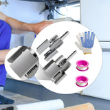 Maxbell 2Pcs Pipe Threader 1/2'' 3/4'' Plumbing Tool Kit for Indoor Outdoor Home Use
