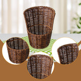 Maxbell Imitation Rattan Storage Basket Decor Bread Basket for Outdoor Bar Vegetable