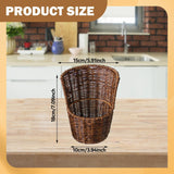 Maxbell Imitation Rattan Storage Basket Decor Bread Basket for Outdoor Bar Vegetable