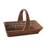 Maxbell Imitation Rattan Storage Basket Woven Bread Basket for Outdoor Kitchen Fruit