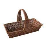 Maxbell Imitation Rattan Storage Basket Woven Bread Basket for Outdoor Kitchen Fruit