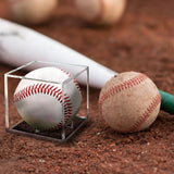 Maxbell Baseball Display Case 8cm Golf Ball Display Case for Collections Single Ball