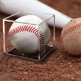 Maxbell Baseball Display Case 8cm Golf Ball Display Case for Collections Single Ball