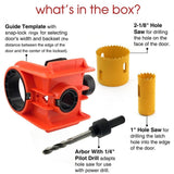 Maxbell Door Lock Installation Kit Locks Mortiser 2 Adjustable Bushings