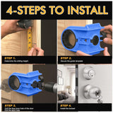 Maxbell Door Lock Installation Kit C Clamp Design 2 Adjustable Bushings