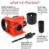 Maxbell Door Lock Installation Kit C Clamp Design 2 Adjustable Bushings