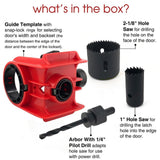Maxbell Door Lock Installation Kit C Clamp Design 2 Adjustable Bushings