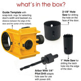 Maxbell Door Lock Installation Kit C Clamp Design 2 Adjustable Bushings