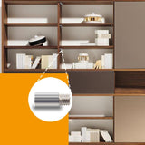 Maxbell 10x Bracket Shelf Holder Book Shelves Holder Locking Pins for Shelf Cupboard 19x6x6.4mm