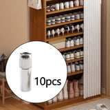 Maxbell 10x Bracket Shelf Holder Book Shelves Holder Locking Pins for Shelf Cupboard 19x6x6.4mm