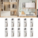 Maxbell 10x Bracket Shelf Holder Book Shelves Holder Locking Pins for Shelf Cupboard 20.5x8x7.8mm