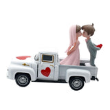 Maxbell Valentines Day Truck Decor Kitchen Wife Desktop Pickup Model Couple Figurine Style B