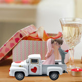 Maxbell Valentines Day Truck Decor Kitchen Wife Desktop Pickup Model Couple Figurine Style B