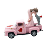 Maxbell Valentines Day Truck Decor Kitchen Wife Desktop Pickup Model Couple Figurine Style C