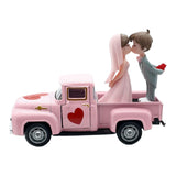 Maxbell Valentines Day Truck Decor Kitchen Wife Desktop Pickup Model Couple Figurine Style C