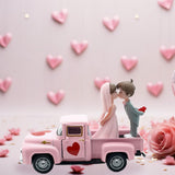 Maxbell Valentines Day Truck Decor Kitchen Wife Desktop Pickup Model Couple Figurine Style C