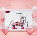 Maxbell Valentines Day Truck Decor Kitchen Wife Desktop Pickup Model Couple Figurine Style C
