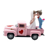Maxbell Valentines Day Truck Decor Kitchen Wife Desktop Pickup Model Couple Figurine Style D