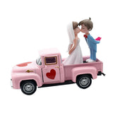 Maxbell Valentines Day Truck Decor Kitchen Wife Desktop Pickup Model Couple Figurine Style D