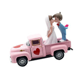 Maxbell Valentines Day Truck Decor Kitchen Wife Desktop Pickup Model Couple Figurine Style D