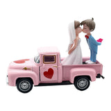 Maxbell Valentines Day Truck Decor Kitchen Wife Desktop Pickup Model Couple Figurine Style D